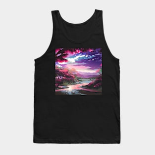 Anime Style Landscape Tank Top